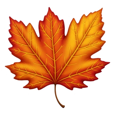 LEAF Falling FROM  tree with beautiful autumn colors, sticker