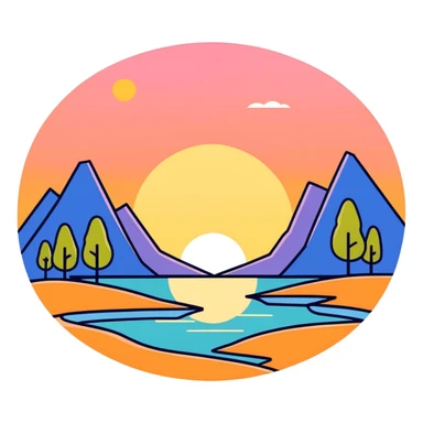 Sunset
 sticker