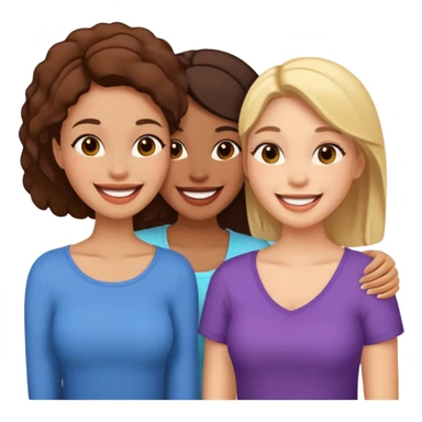 3 girlfriends sticker
