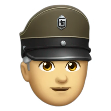 Nazi general kepi hat  sticker