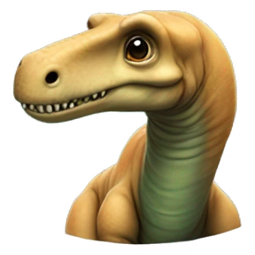 Diplodocus in an astronaut suit face  sticker