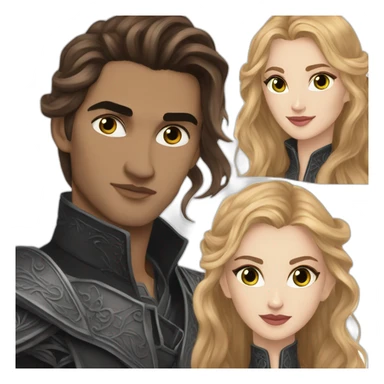 Feyre+Rhysand sticker