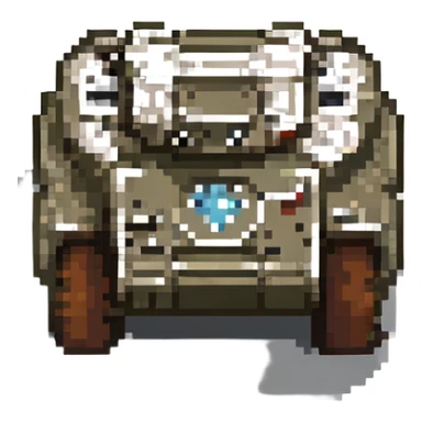 tank pixel art sticker