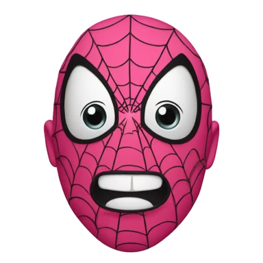 pink spider-man  sticker