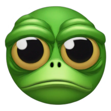 pepe the frog sad, one eye, cyclops sticker