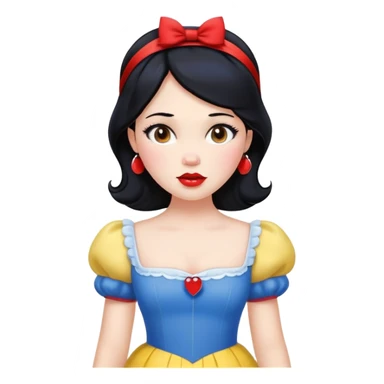 Snow White princess sticker