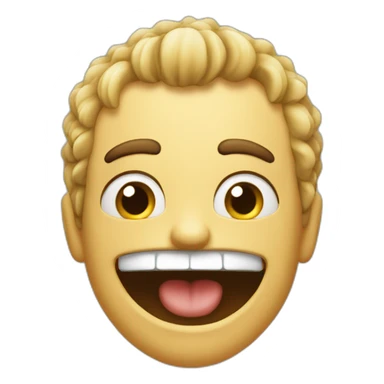 Crazy man feeling happy, in love and sick sticker