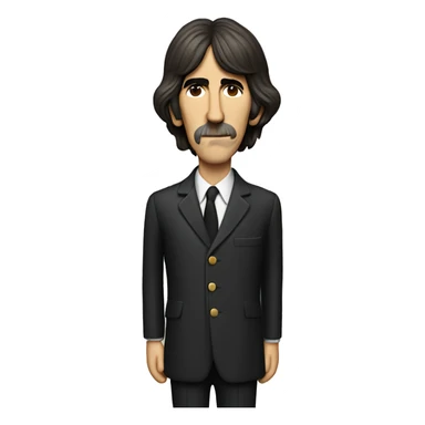 George Harrison Beatle sticker