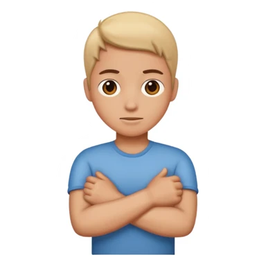 Crossing arms sticker