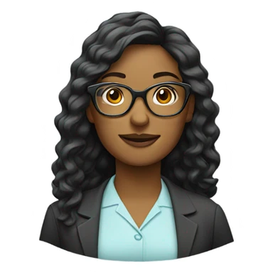 woman wearing glasses with changing frames sticker