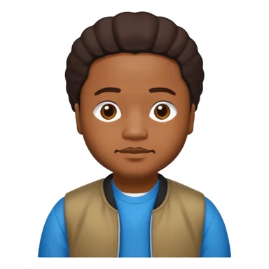 J-Boog of B2K with medium dark skin,dark brown hair sticker