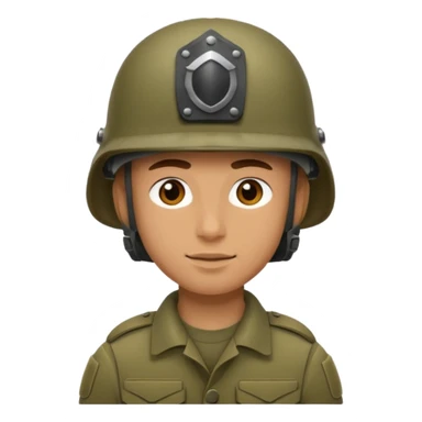 Quiero un soldado con su casco sticker