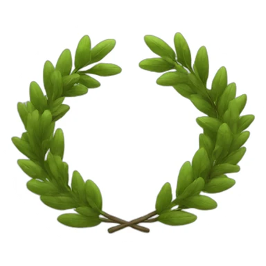 laurel wreath sticker