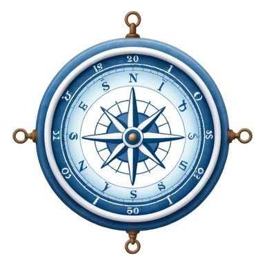 blue-white sea navigation chart. sticker