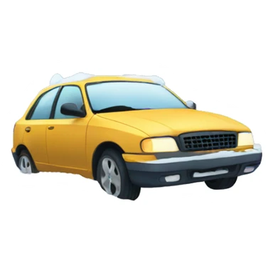 Car stuck in snowbank sticker