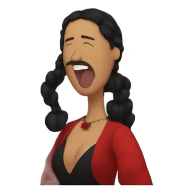 flamenco singer sticker