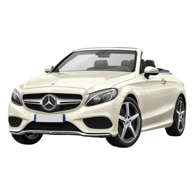 Mercedes c300 cabriolet white sticker