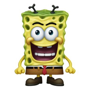 Freaky SpongeBob sticker