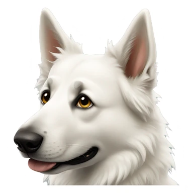 White shepherd  sticker