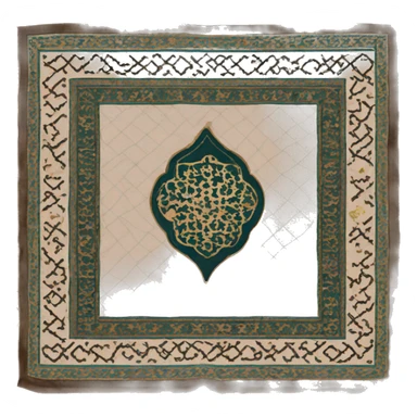Islamic Prayer mat  sticker