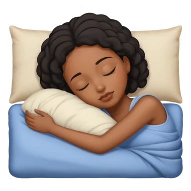 black woman sleeping sticker