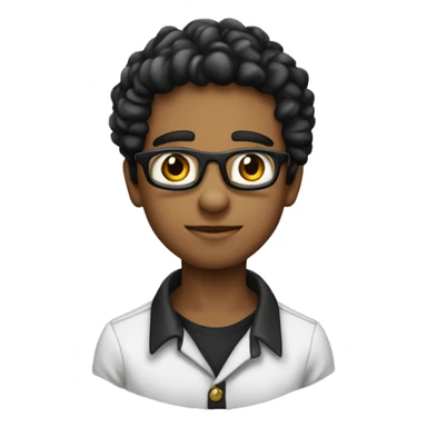 sou menino camisa do corintias cabelo preto olho castanho sticker