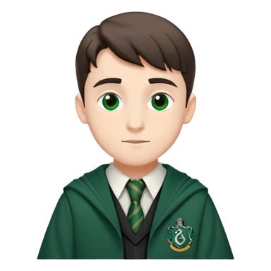 Miles Bletchley  in harry potter, wear hogwarts slytherin uniform sticker