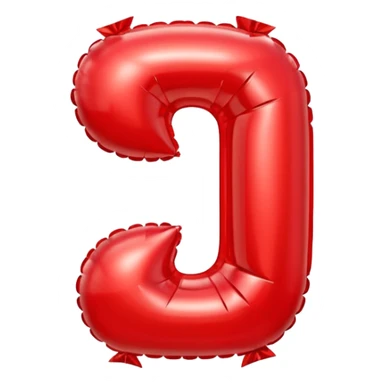 balloon letter T sticker