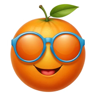 fruit with sunglasses sticker