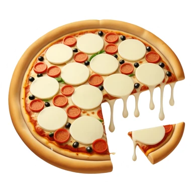 pizza con tantissima mozzarella  sticker