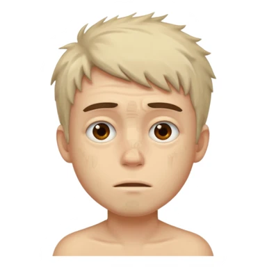 drug addicted boy tired rough scruffy sticker