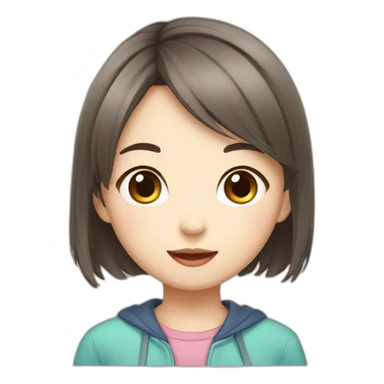 cute girl Taiwanese sticker