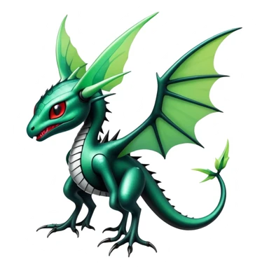 Punk’ish Edgy Futuristic Badass Dark Gothic Flygon-Aurorus-Amaura-Hybrid-Creature sticker