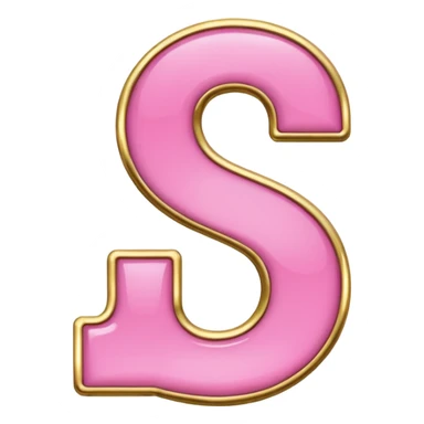 number four in pink and golden  sticker