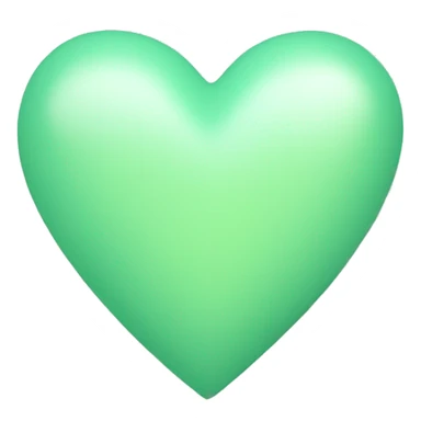 pastel green heart sticker