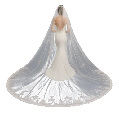 Wedding vail  sticker