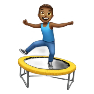 Trampoline Man sticker