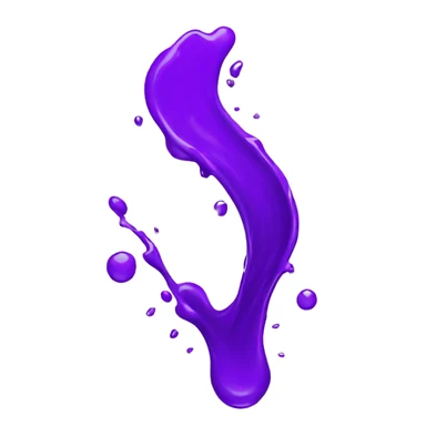 purple paint splash sticker