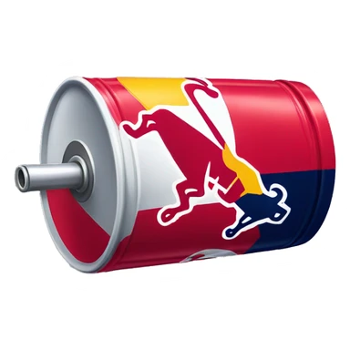 Red bull can  sticker