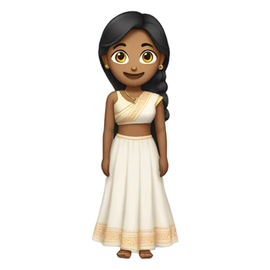 My girlfriend name is chanchal. She wears indan dress. sticker