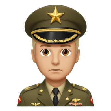 create me a emoji of general like in american army sticker