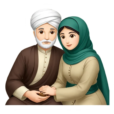 یک آهو با پشم های فرفری که نشسته  و یک پاپیون روی سر داره sticker