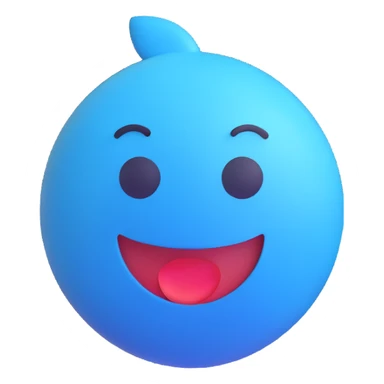 Blue check emoji sticker