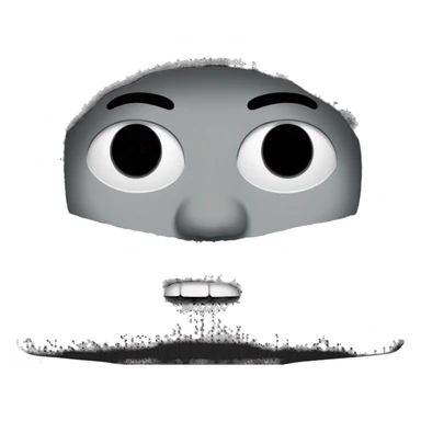 kanye with a black balaclava in black mask and silver grillz on teeth sticker