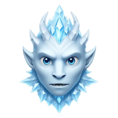 ice creature portrait, head and shoulders only, frozen crystal skin, glowing blue eyes, frost aura, sharp icy textures, fantasy winter vibe, 3D cartoon, mobile game icon style, clean background, no text, no watermark
 sticker
