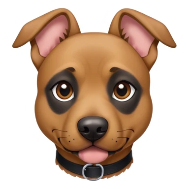 Pit bull/german shepherd mixed dog colored like a German shepherd with floppy ears sticker