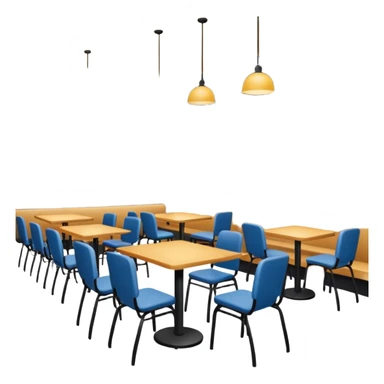 Cafetería with cozy atmosphere sticker