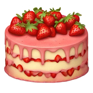 strawberry cake sticker