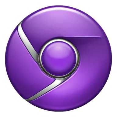 dark purple google chrome logo sticker