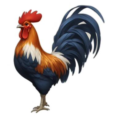 french rooster sticker